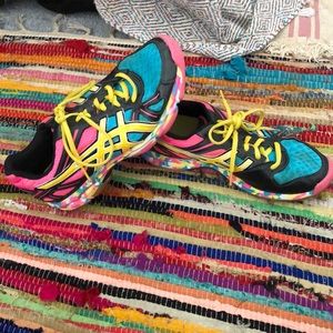 rainbow ASICS gym shoes
